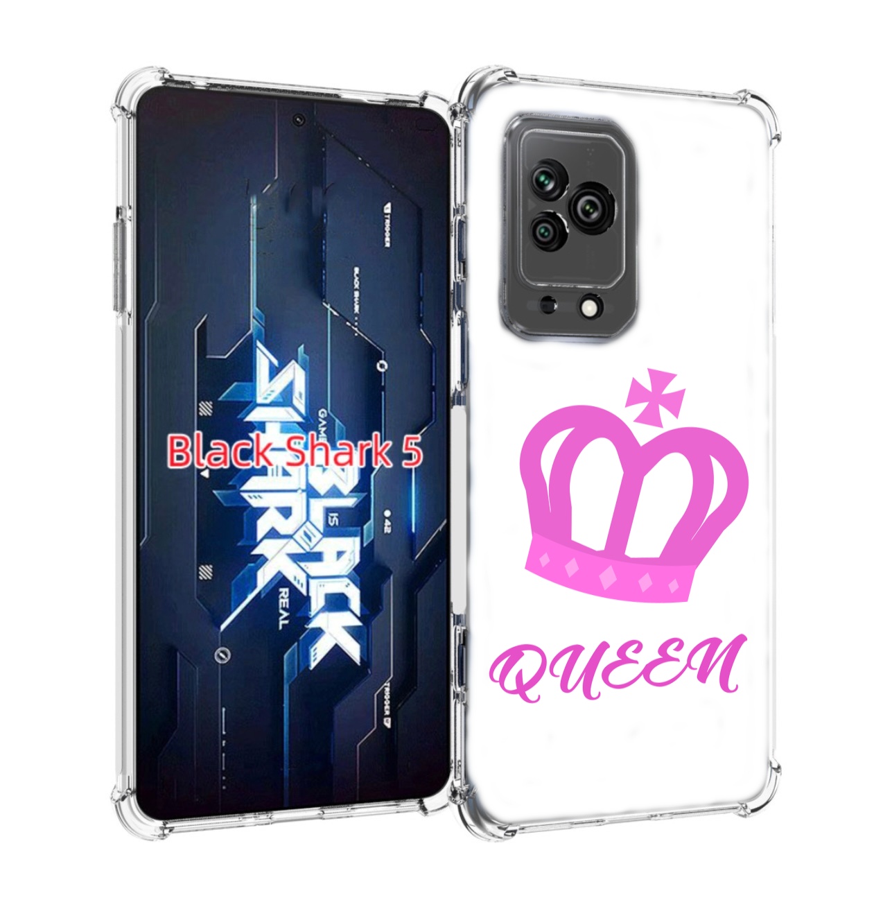 

Чехол MyPads корона-королевы-розовый для Xiaomi Black Shark 5, Прозрачный, Tocco
