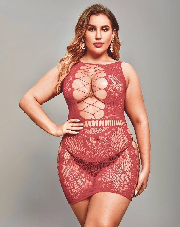 

Платье Женское Счастье эротическое, красное, р-р S-XXL, Красный, 81172