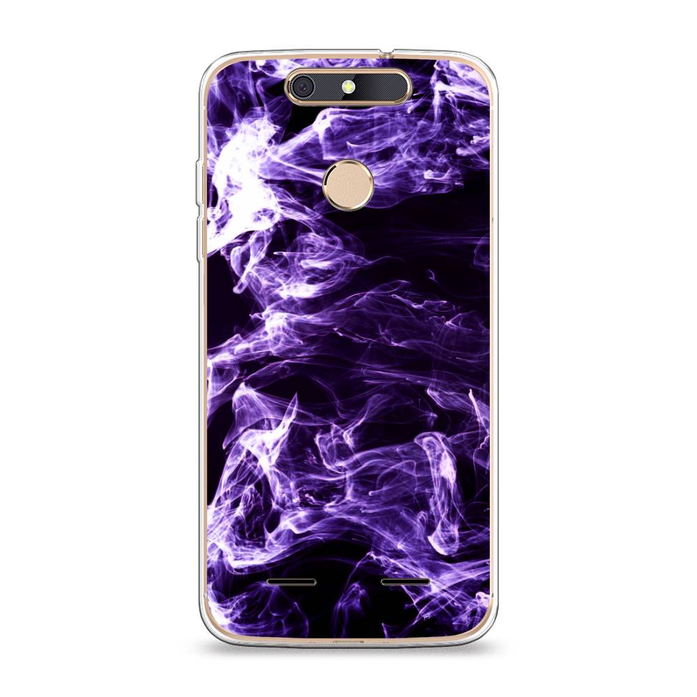 

Чехол на ZTE Blade V8 mini "Фиолетовый дым", Фиолетовый;белый;черный, 131950-3