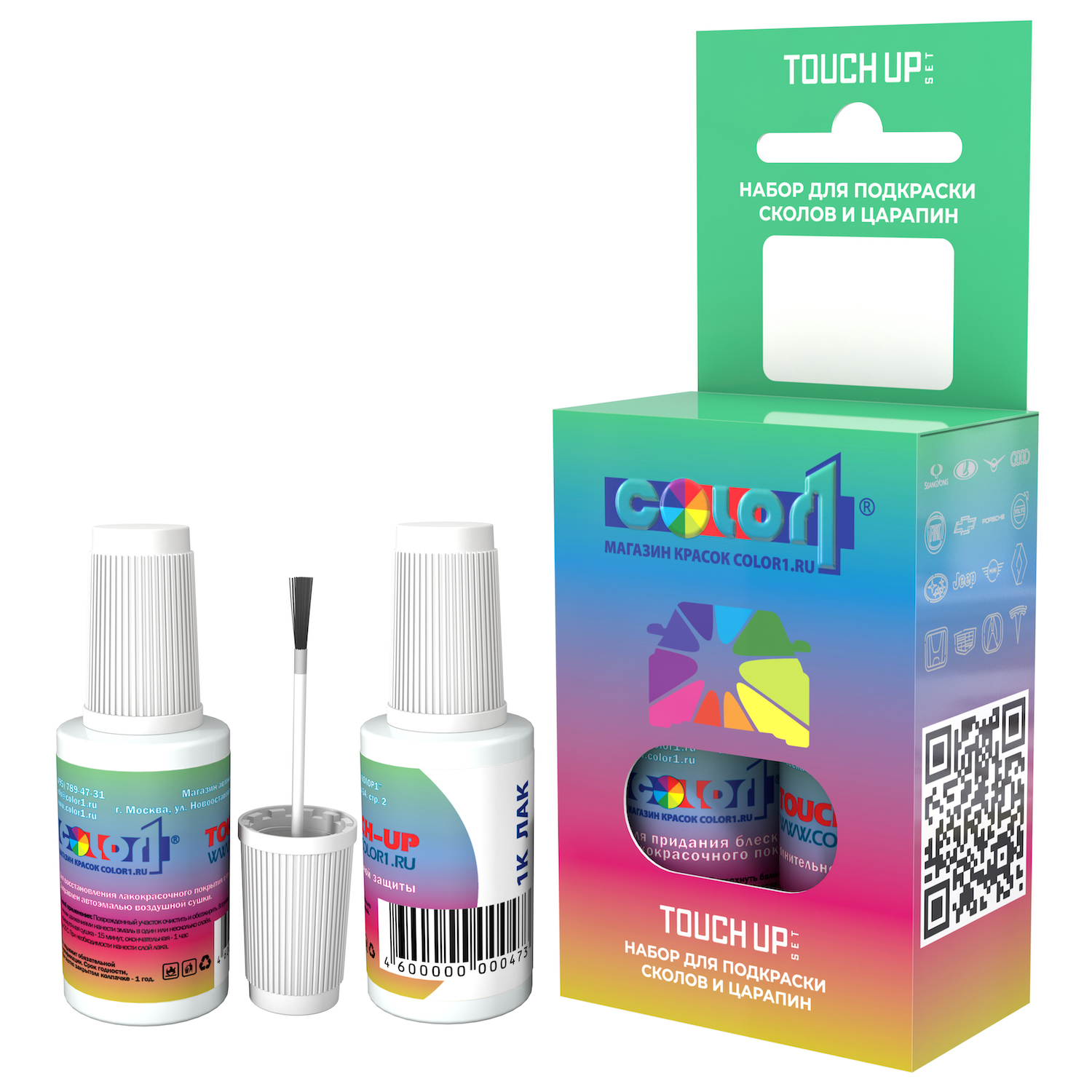 

Краска для сколов COLOR1 LC5MSKODAflk цвет LC5M - MOONLIGHT BLUE, Синий