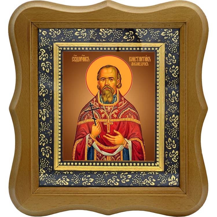 

Константин Любомудров, священномученик, пресвитер. Икона на холсте.