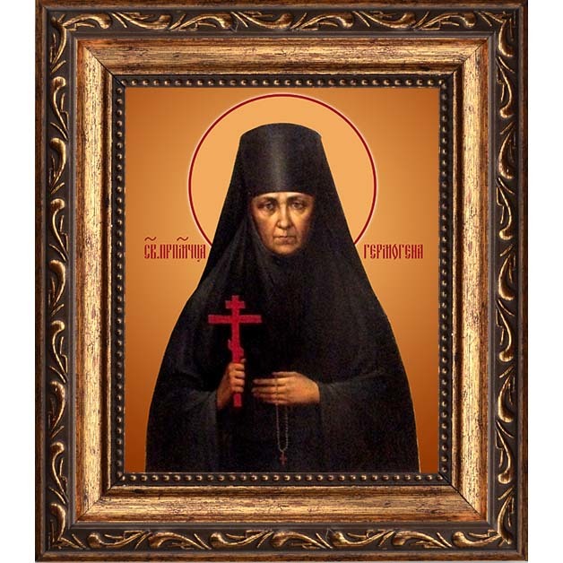 

Гермогена Кадомцева, преподобномученица, монахиня. Икона на холсте.