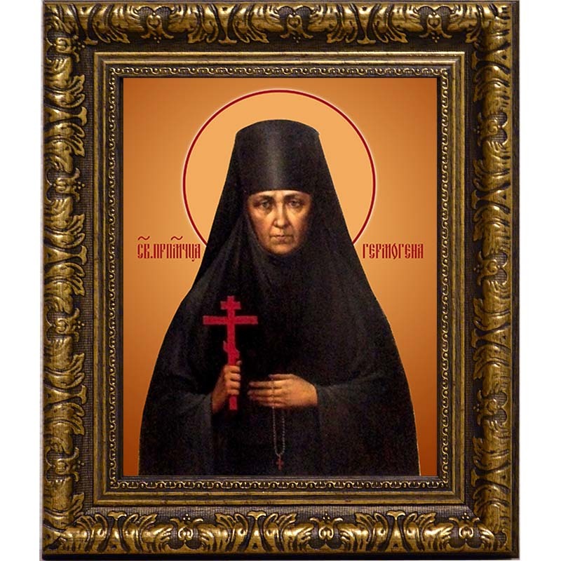 

Гермогена Кадомцева, преподобномученица, монахиня. Икона на холсте.