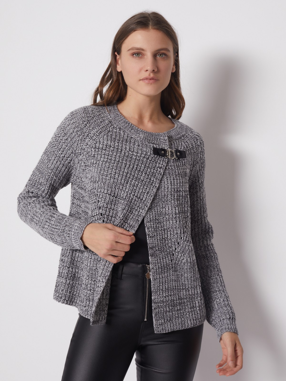 

Кардиган женский Zolla 222326443133 черный 2XL, 222326443133
