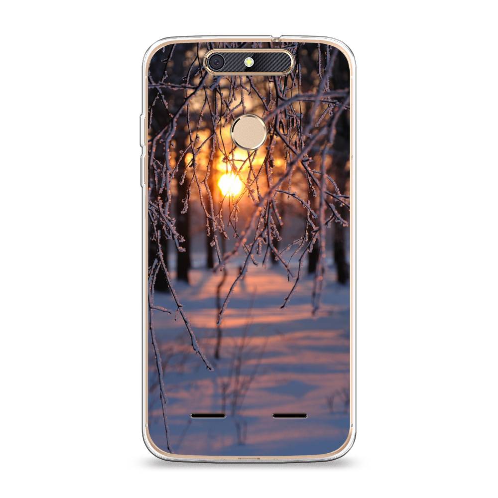 

Чехол на ZTE Blade V8 mini "Зима 7", Оранжевый;розовый;черный, 131950-2