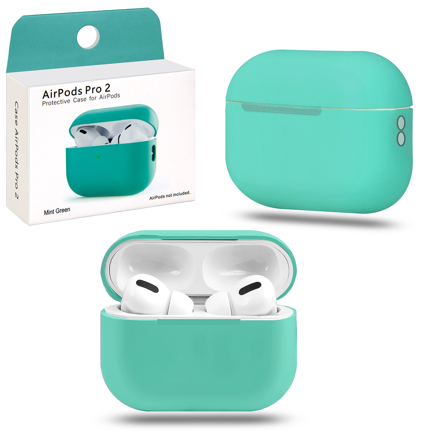 Чехол для APods Pro 2 Split Mint Green #8 (IS009788)