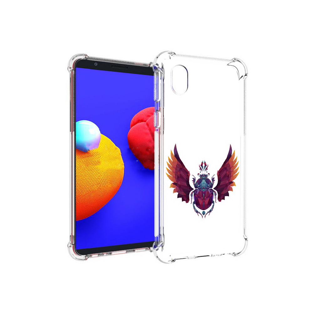 

Чехол MyPads Tocco для Samsung Galaxy A01 Core алмазный скоробей (PT151825.477.219), Прозрачный, Tocco