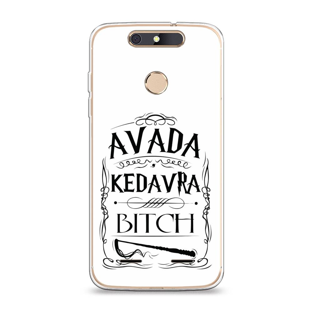 

Чехол на ZTE Blade V8 mini "Avada kedavra bitch", Белый;серый;черный, 131950-6