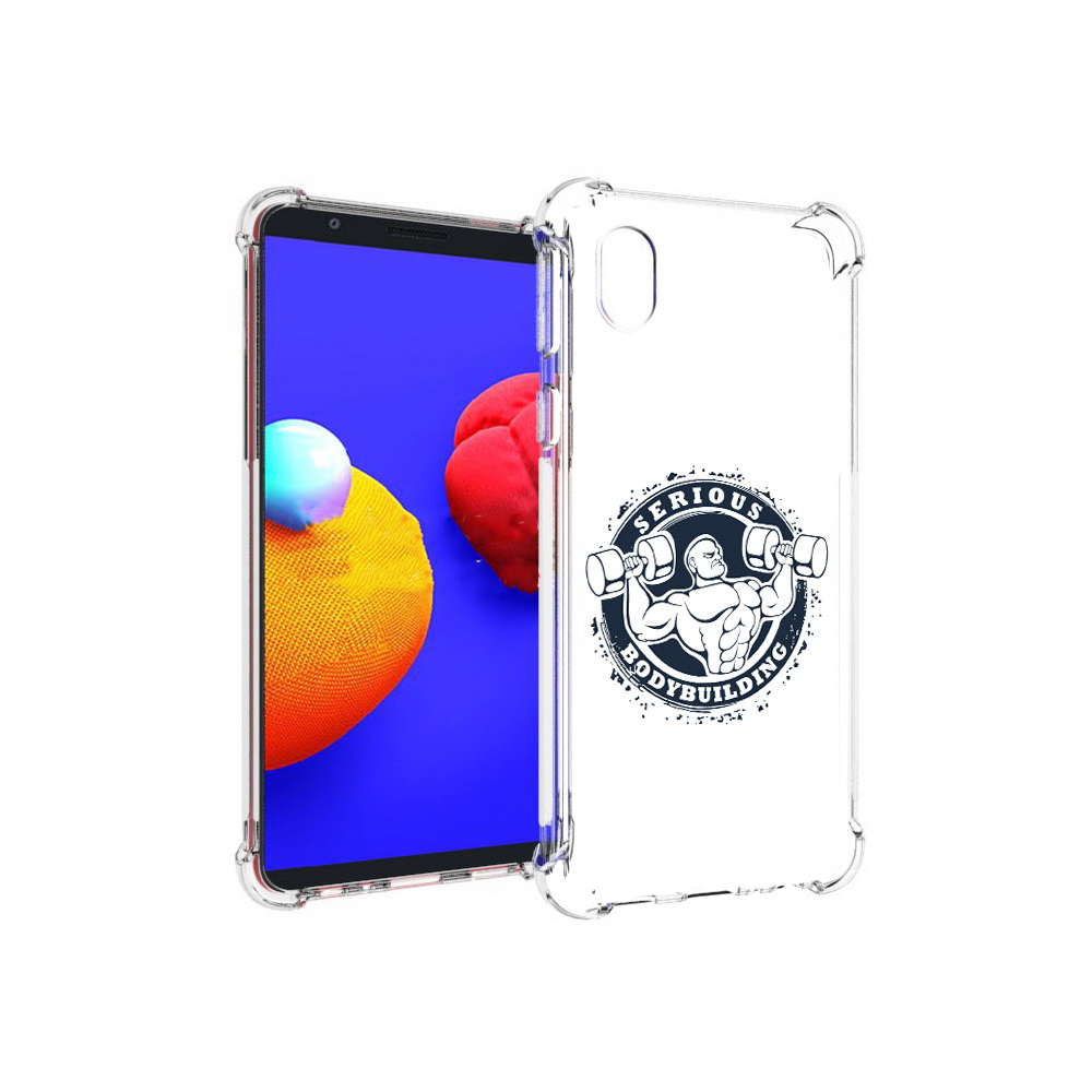 

Чехол MyPads Tocco для Samsung Galaxy A01 Core бодибилдинг воля к победе, Прозрачный, Tocco