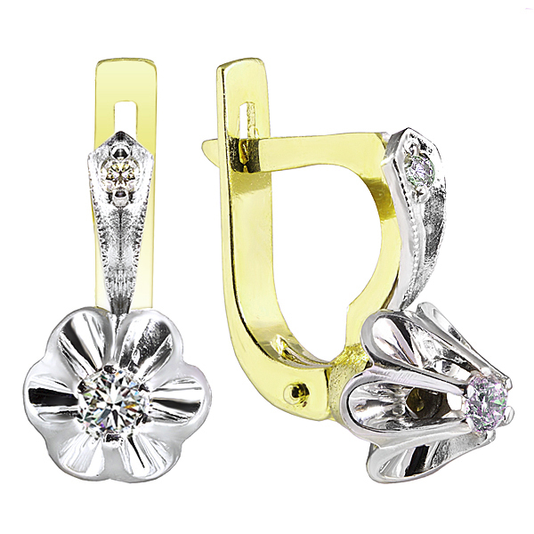 

Серьги из желтого золота с бриллиантом Юверос 82001-Ж, 82001-Ж