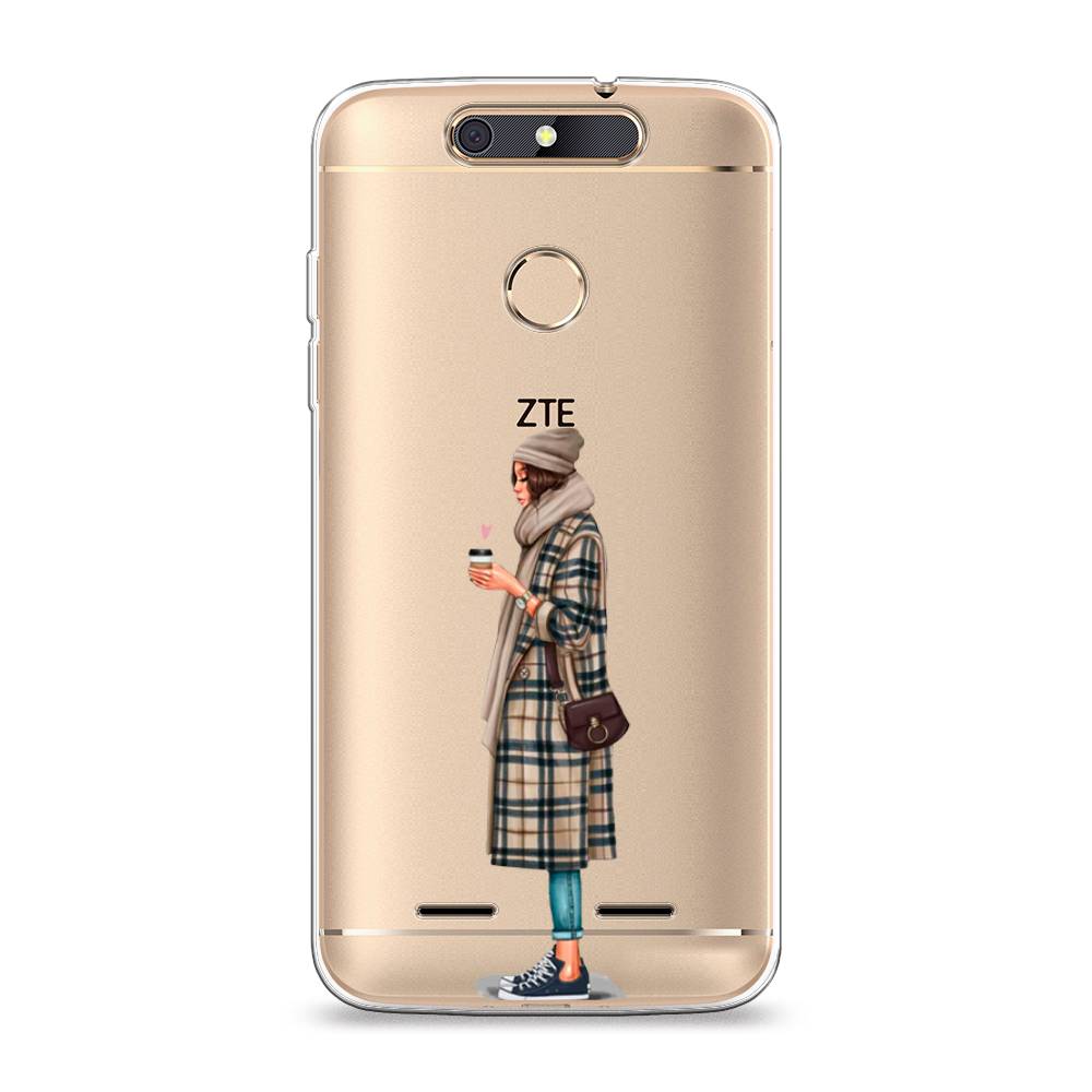 

Чехол на ZTE Blade V8 mini "Утренний кофе", Коричневый;бежевый, 131950-6
