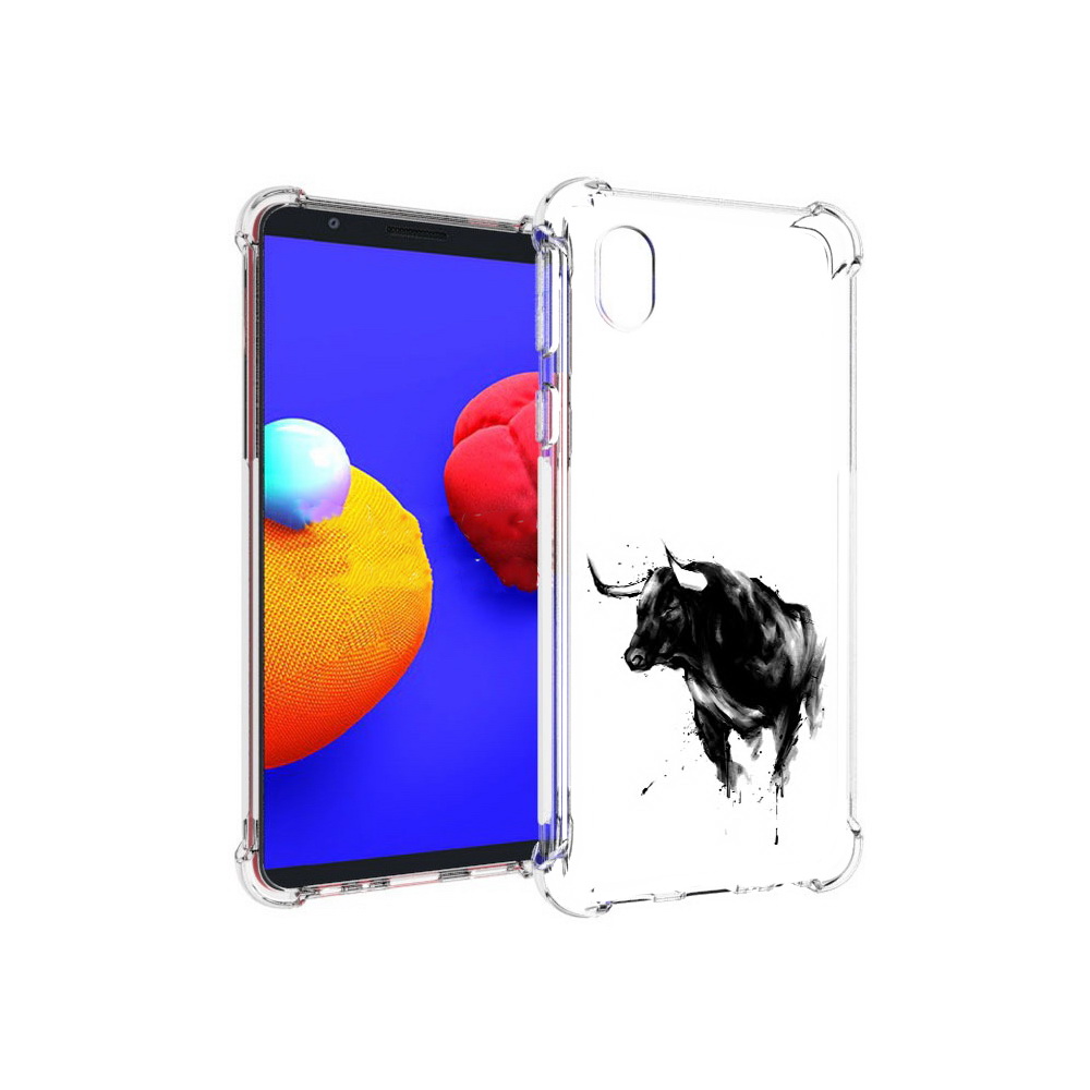 

Чехол MyPads Tocco для Samsung Galaxy A01 Core бык (PT151825.477.254), Прозрачный, Tocco