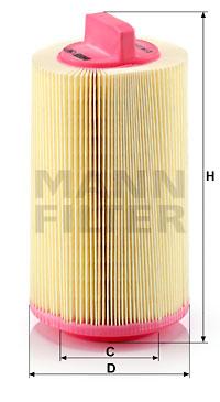 

Фильтр воздушный двигателя MANN-FILTER C14114, фильтр воздушный двигателя C14114