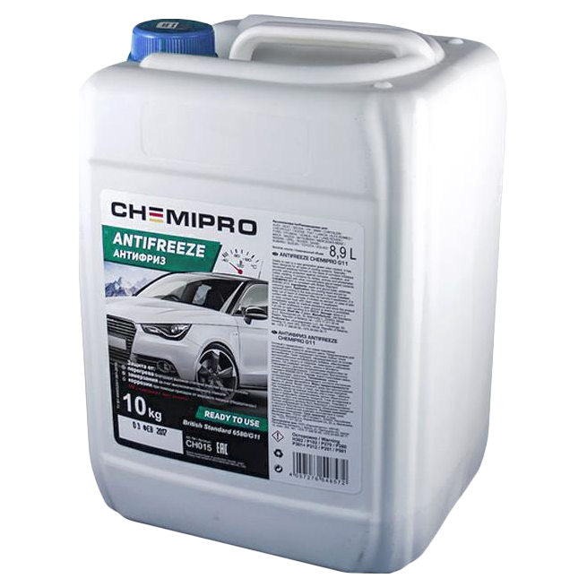 фото Антифриз chemipro g11 готовый 10kg синий, 8.9л chemipro ch035