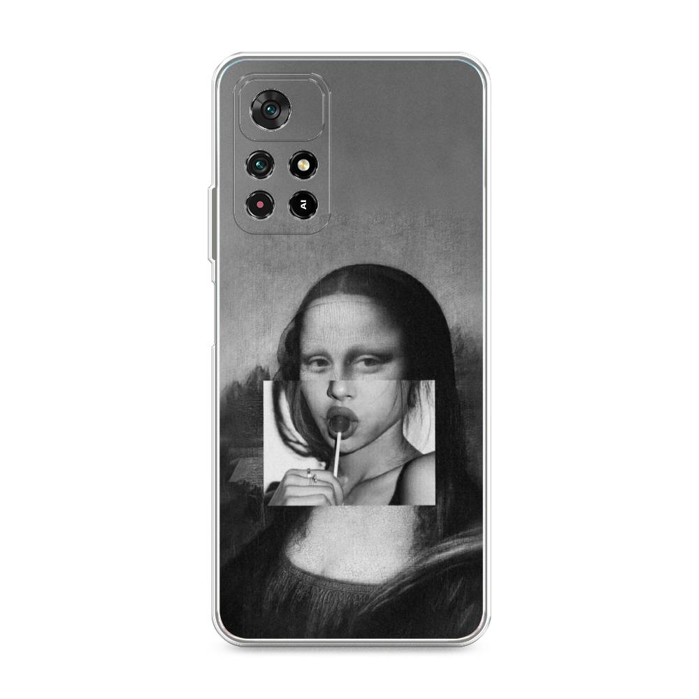 

Чехол Awog на Poco M4 Pro 5G/Redmi Note 11S 5G "Mona Lisa sucking lollipop", Разноцветный, 313650-9