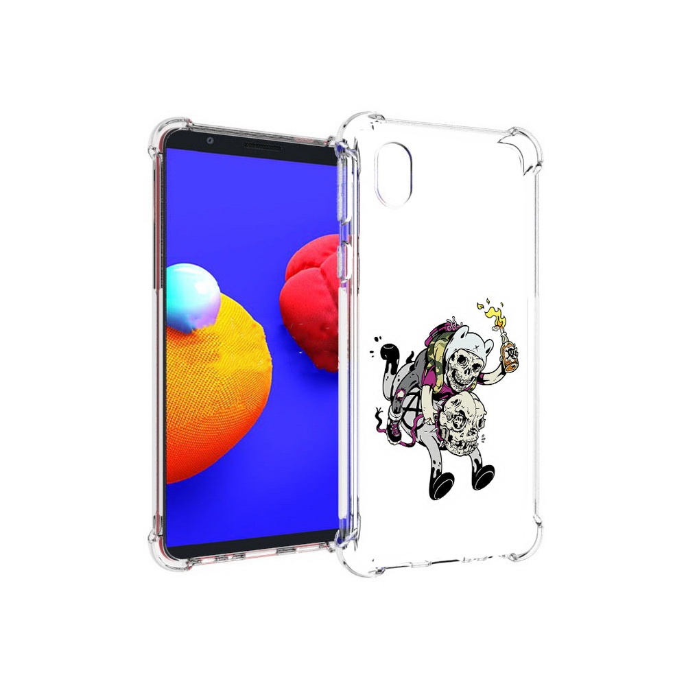 Чехол MyPads Tocco для Samsung Galaxy A01 Core время приключений скелеты