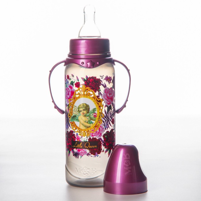 Бутылочка для кормления «Little Queen» классическая, с ручками, 250 мл, Золотая коллекция золотая коллекция эдварда радзинского