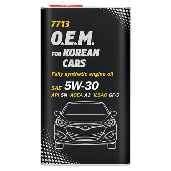 фото Моторное масло mannol oem for korean cars 5w-30 sn 4л. metall
