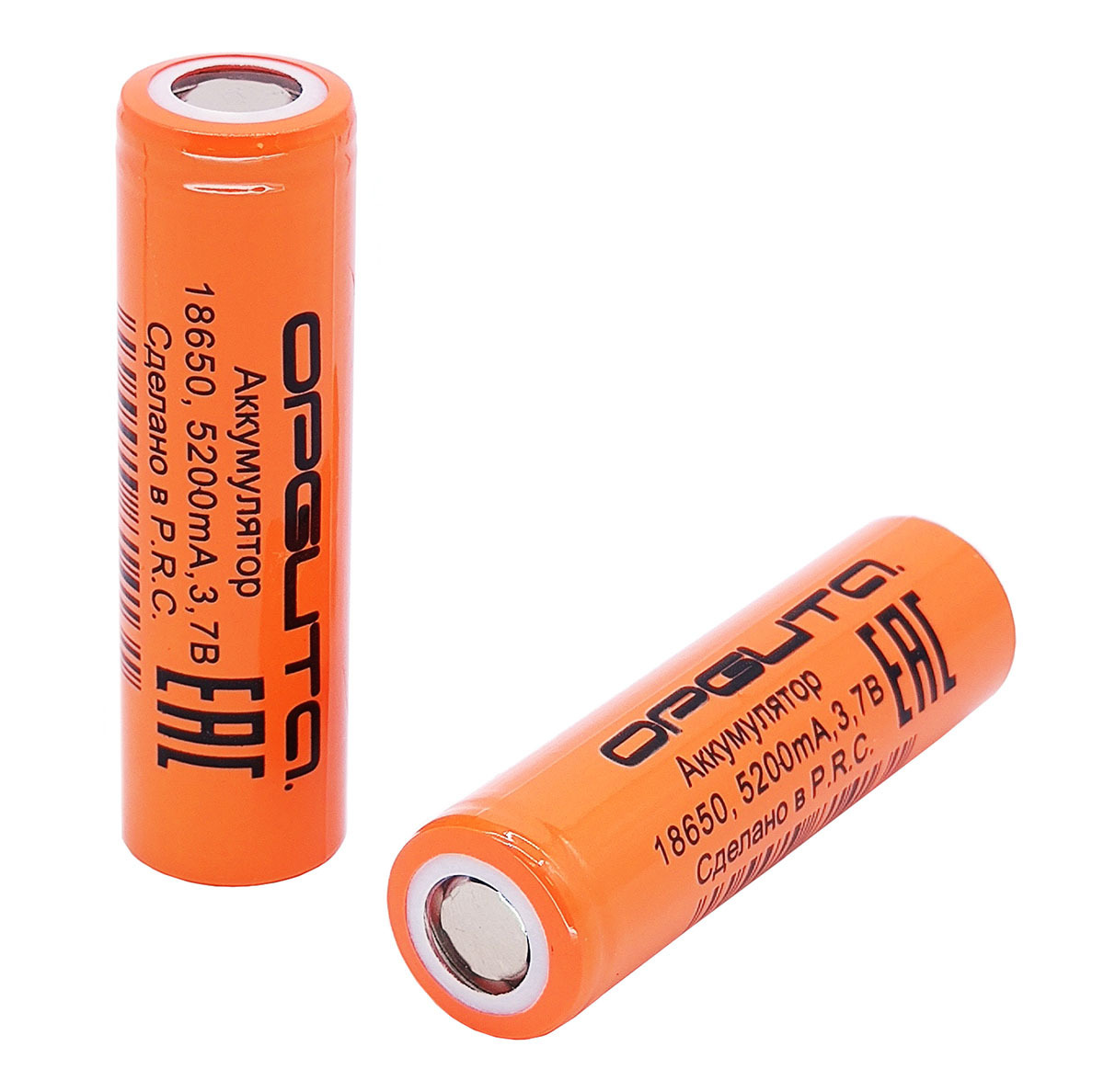 фото Аккумулятор орбита 18650 3.7v 5200mah, 4 штуки