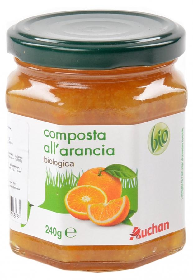 

Джем Auchan Био апельсиновый 240 г