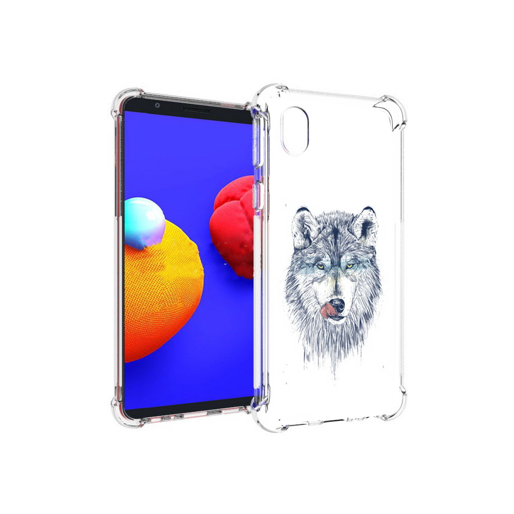 

Чехол MyPads Tocco для Samsung Galaxy A01 Core голодгый волк (PT151825.477.292), Прозрачный, Tocco