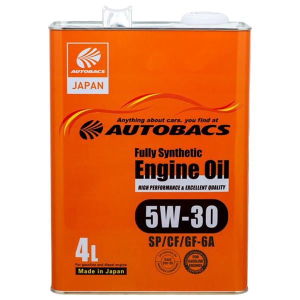 Моторное масло Autobacs Fully Synthetic Engine Oil SP/CF 5W30 4л