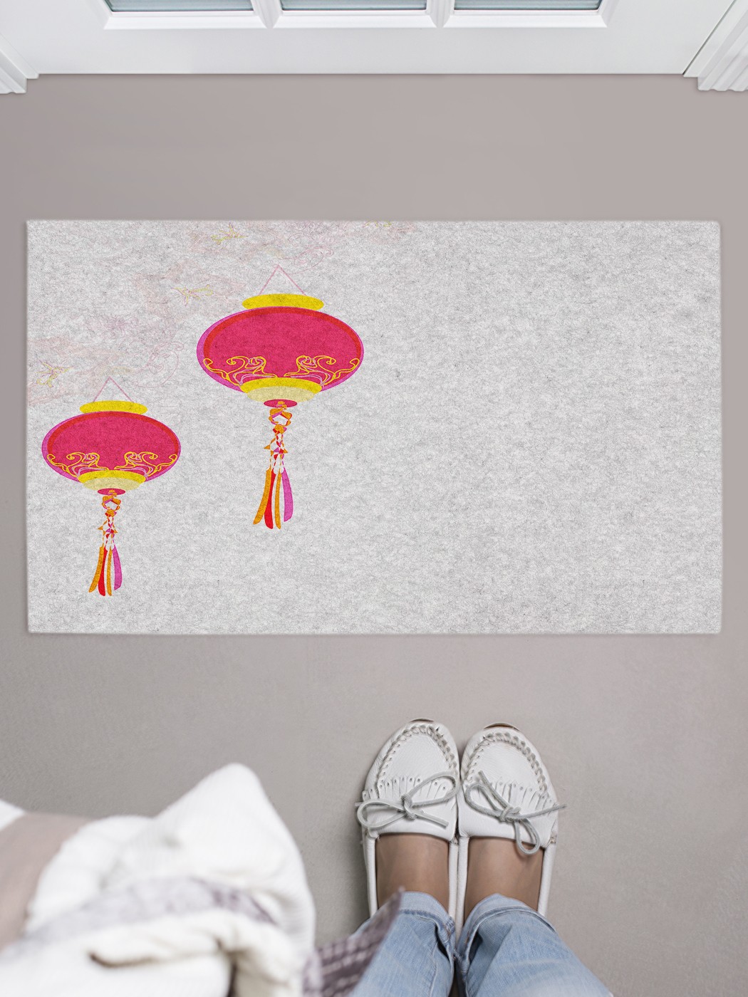 

Придверный коврик в прихожую для обуви, на резиновой основе, 75x45 см door_38804 JoyArty