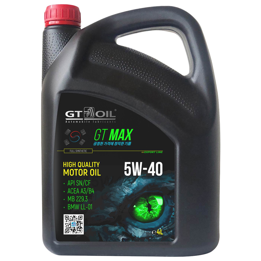 Моторное масло GT OIL Max 5W40 4л
