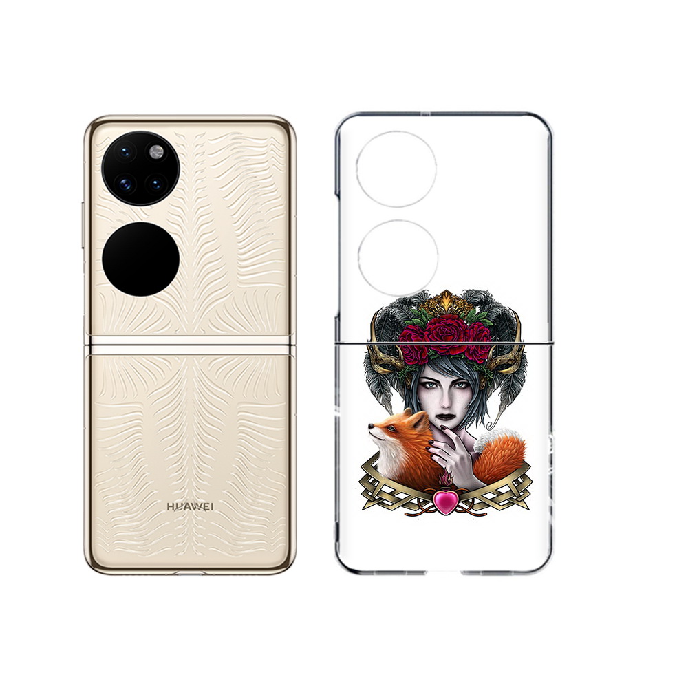 

Чехол MyPads Tocco для Huawei P50 девушка с лисой (PT225999.71.314), Прозрачный, Tocco