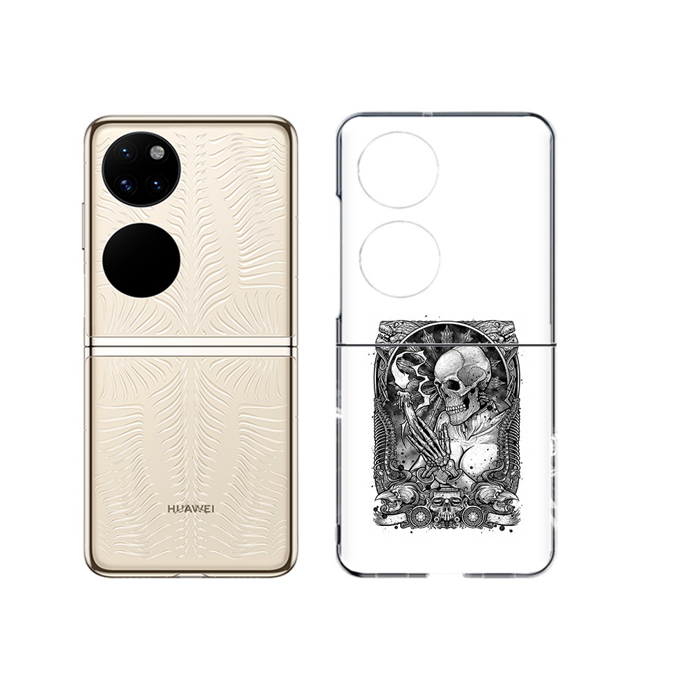 

Чехол MyPads Tocco для Huawei P50 девушка скелет (PT225999.71.316), Прозрачный, Tocco