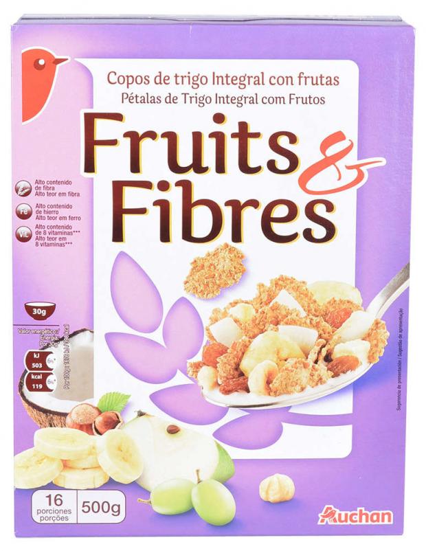 

Хлопья АШАН Красная птица Fruits fibres 500 г