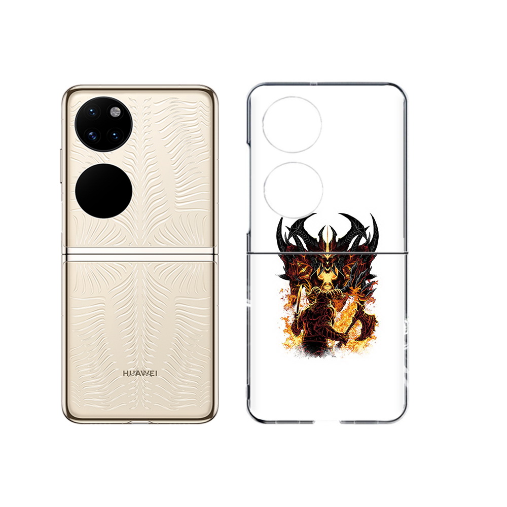 

Чехол MyPads Tocco для Huawei P50 демон shadow fiend (PT225999.71.318), Прозрачный, Tocco