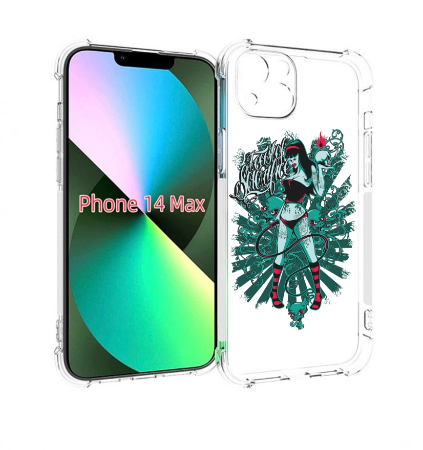 

Чехол MyPads нарисованная девушка в татуировках для iPhone 14 Plus (6.7), Прозрачный, Tocco