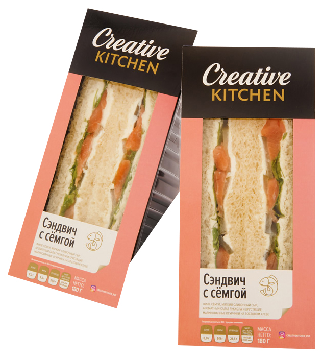 

Сэндвич Creative Kitchen с красной рыбой 160 г