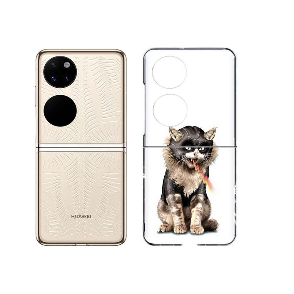Чехол MyPads Tocco для Huawei P50 дьяволский кот (PT225999.71.341)