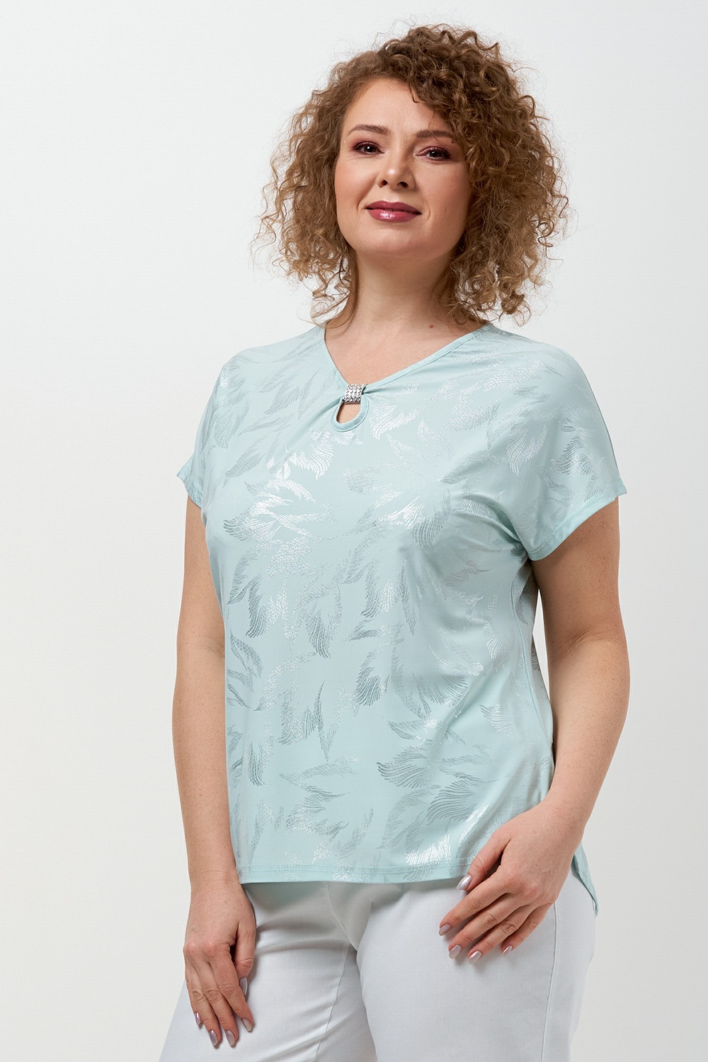 

Блуза женская OLSI 2207002 зеленая 54 RU, 2207002