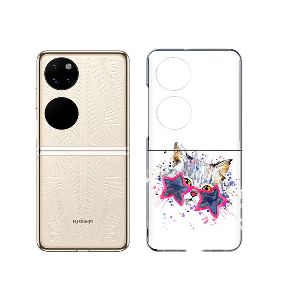 

Чехол MyPads Tocco для Huawei P50 звездные очки (PT225999.71.353), Прозрачный, Tocco