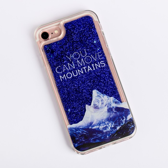 фото Чехол like me для iphone 7, с блестками внутри, сияние