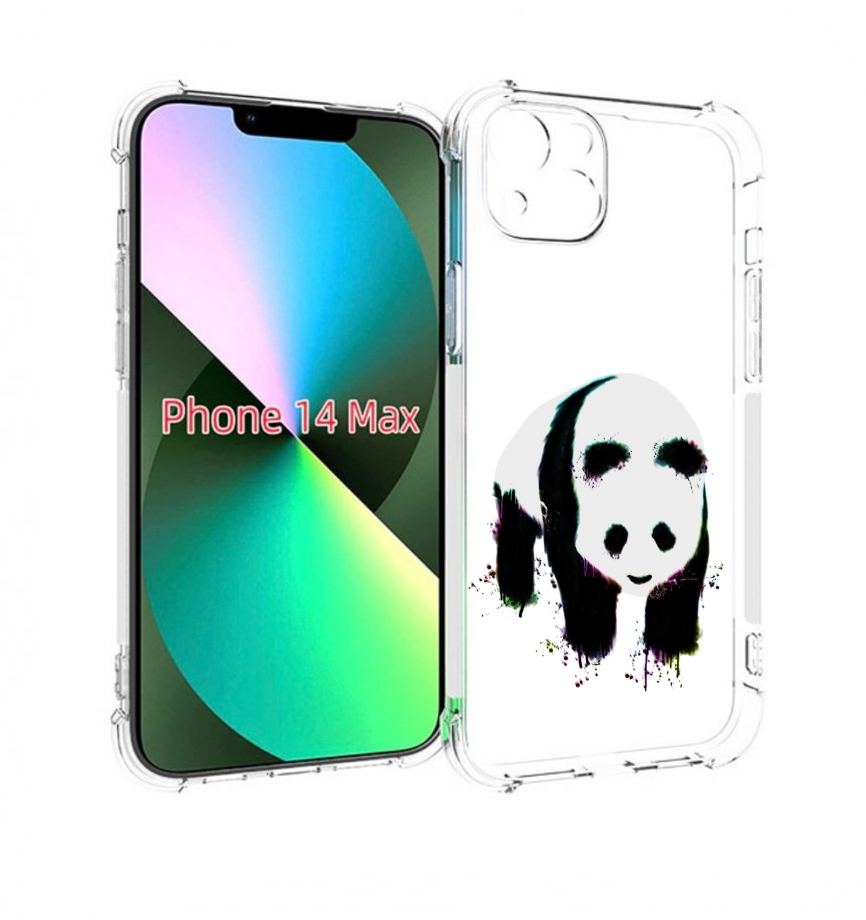 

Чехол MyPads панда в акварели для iPhone 14 Plus (6.7), Прозрачный, Tocco