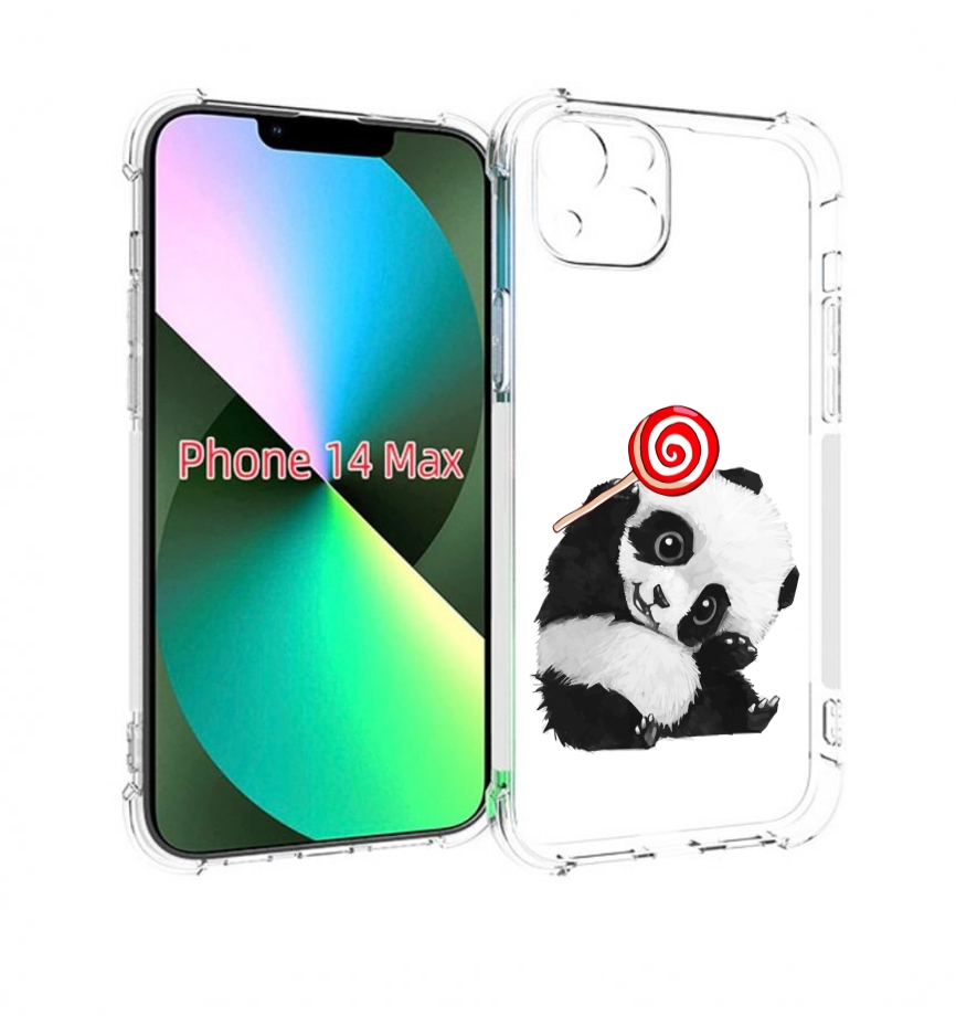 

Чехол MyPads панда с леденцом для iPhone 14 Plus (6.7), Прозрачный, Tocco
