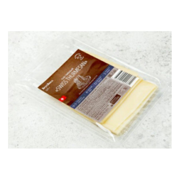 

Сыр твердый ВкусВилл Swiss Thurmesan нарезка 33% 125 г