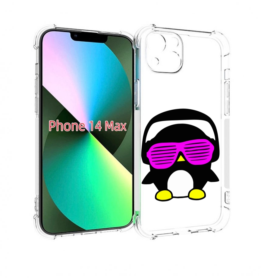 

Чехол MyPads пингвин для iPhone 14 Plus (6.7), Прозрачный, Tocco