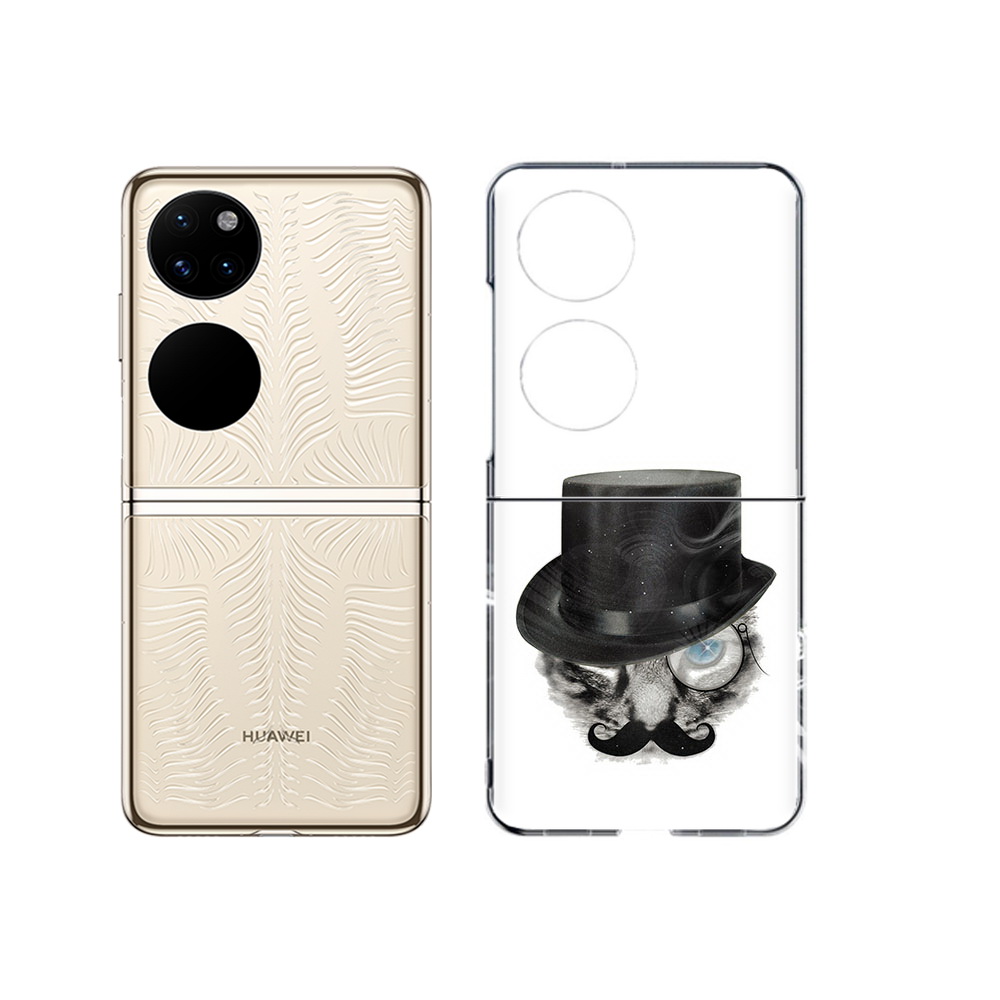 

Чехол MyPads Tocco для Huawei P50 интелегентный кот (PT225999.71.378), Прозрачный, Tocco
