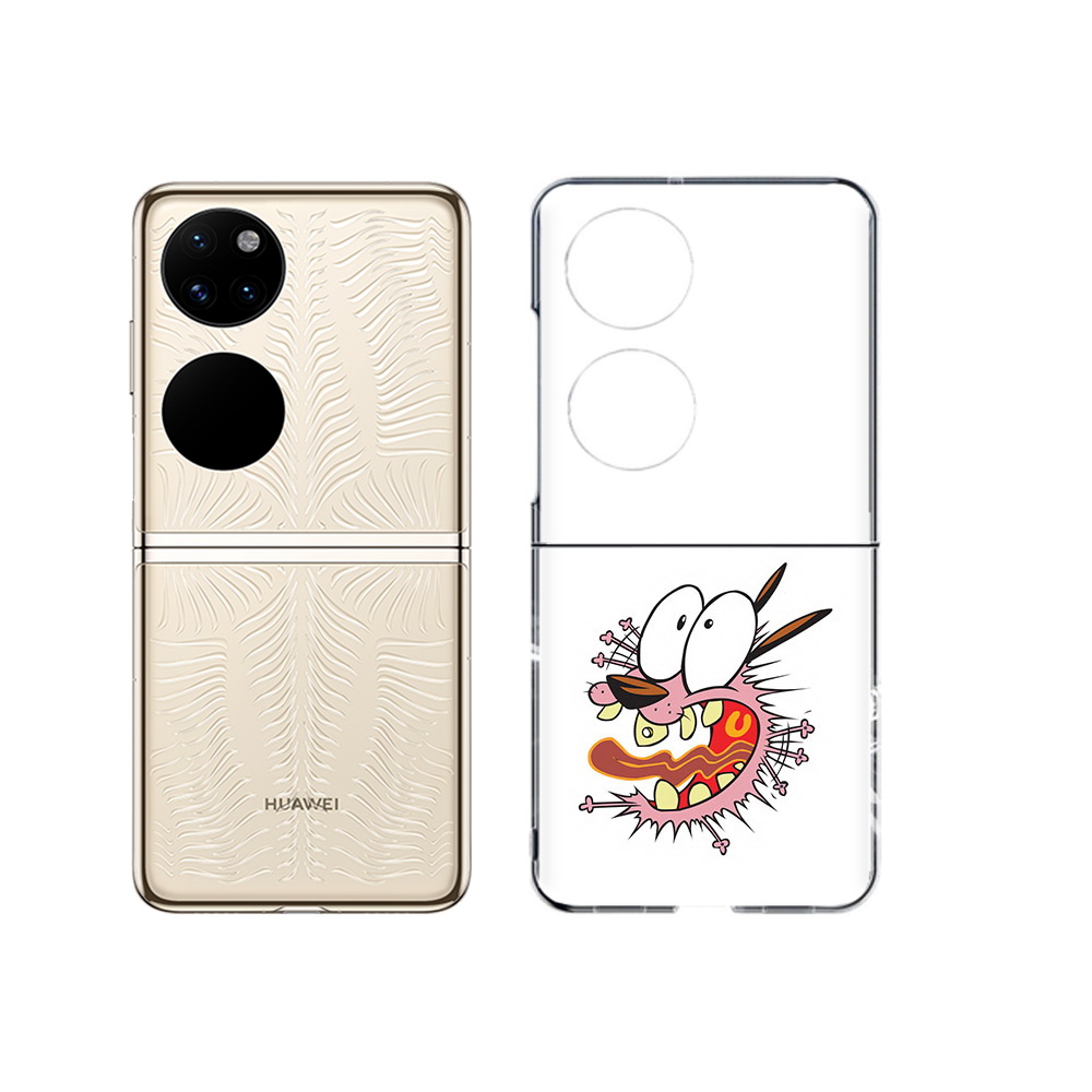 

Чехол MyPads Tocco для Huawei P50 испуганный бобик (PT225999.71.381), Прозрачный, Tocco