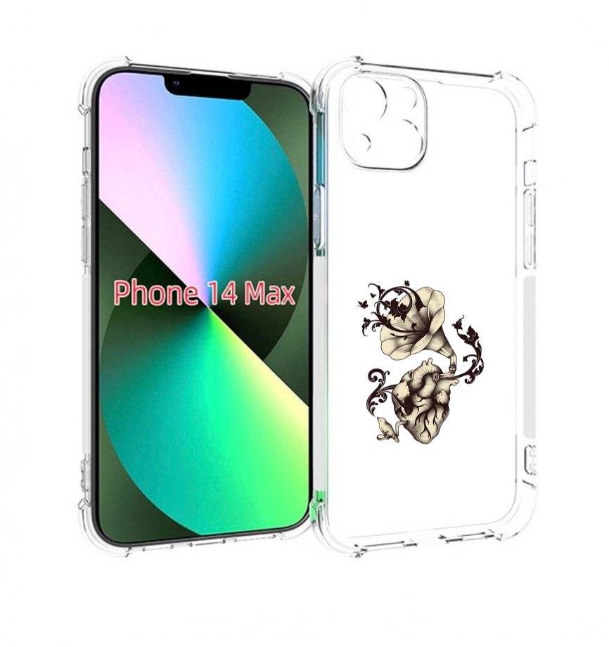 

Чехол MyPads Граммофон для iPhone 14 Plus (6.7), Прозрачный, Tocco