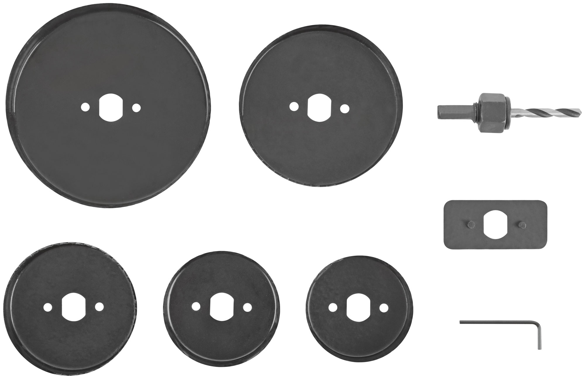 Пилы круговые Профи 68 -127 мм набор 5 шт. (68, 72, 82, 102, 127 мм)  в кейсе спицы круговые для вязания с металлическим тросом d 4 5 мм 10 40 см