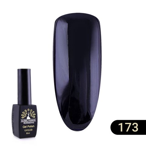 фото Гель лак black elite 173 (black), global fashion 8 мл