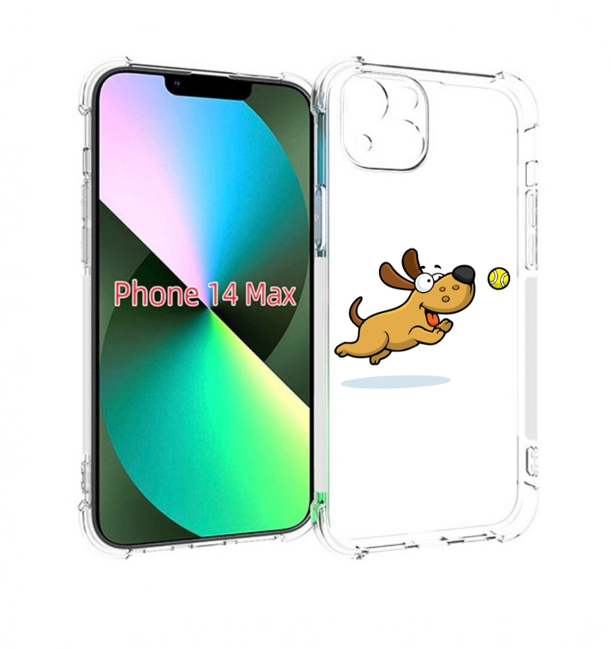 

Чехол MyPads пёсик для iPhone 14 Plus (6.7), Прозрачный, Tocco