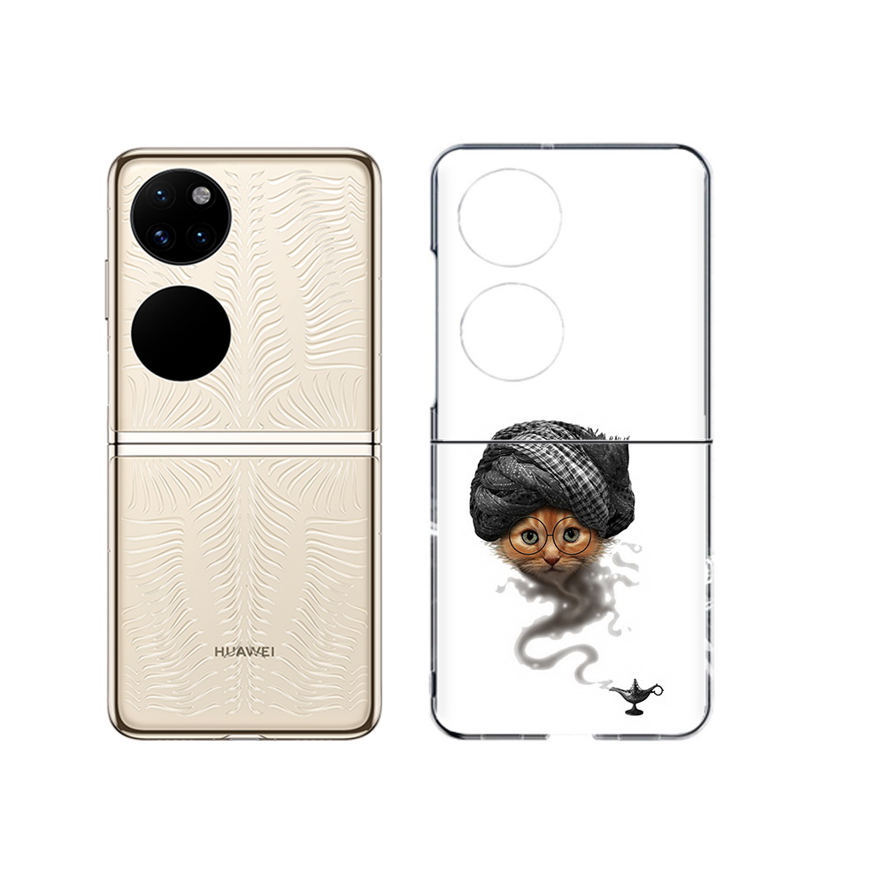 

Чехол MyPads Tocco для Huawei P50 кот джин (PT225999.71.398), Прозрачный, Tocco