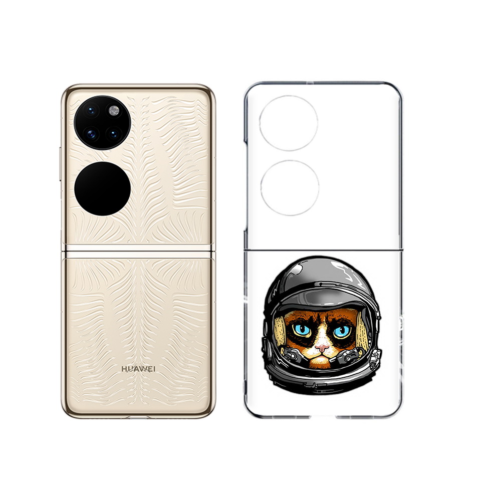 

Чехол MyPads Tocco для Huawei P50 кот космонавт (PT225999.71.400), Прозрачный, Tocco